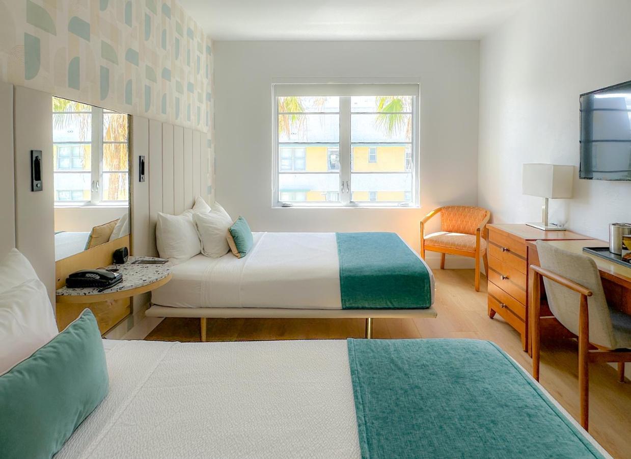 Partial Ocean View Two Double Beds