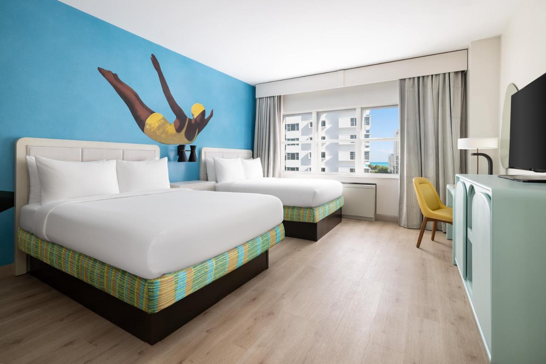 Queen Room Two Queen Beds Partial Ocean View